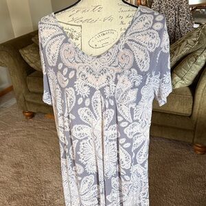 Soma cool nights Paisley Patterned sleep shirt